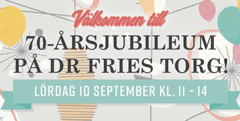 70-årsjubileum på Dr Fries Torg.