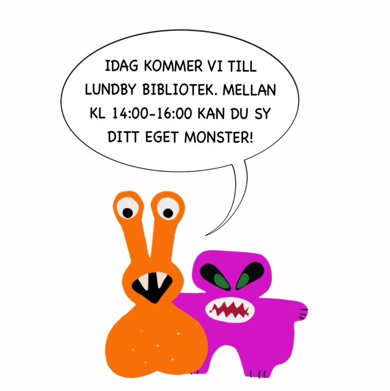 Monster på Lundby bibliotek