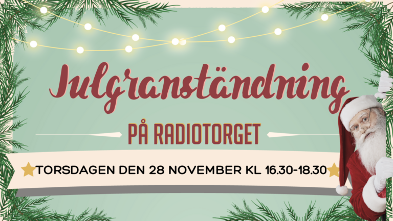 Julgranständning på Radiotorget!